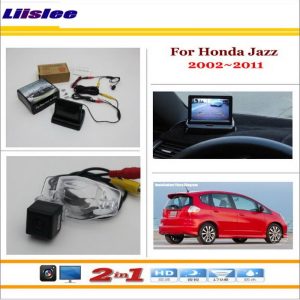 Liislee For Honda Jazz 2002~2011 Car Rear Camera + 4.3" TFT LCD Screen Monitor = 2 in 1 Back Up Parking System
