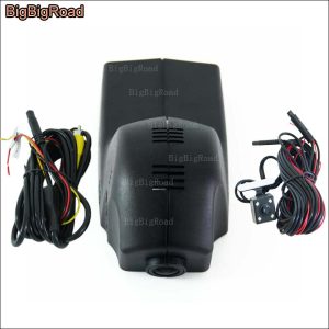 BigBigRoad For BMW e30 e34 e36 e39 e46 e60 e87 e90 e92 x5 e53 2013 2014 -2017 Car wifi DVR Video Recorder Dual cameras Dash cam