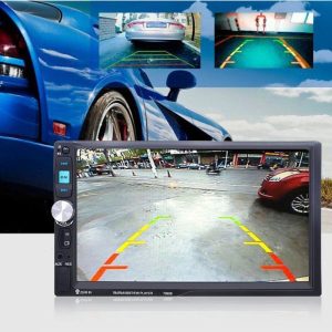 2 Din In Dash 7080B 7 Inch Touch Screen Car MP5 Bluetooth Radio Auto audio Player Stereo USB SD Rear View Camera autoradio 0255