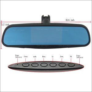 BigBigRoad For toyota highlander For fiat 500 Dual Lens Car Mirror DVR Camera Blue Screen Video Recorder Dash Cam