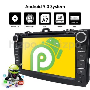 Toyota corolla 2007-2011 dash car Rear camera