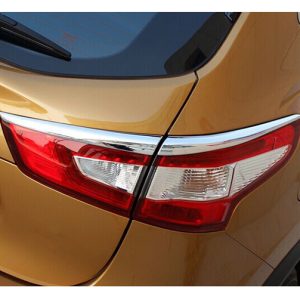 QASHIQAI 2014-2016 CHROME REAR TAIL LIGHT LAMP EYEBROW TRIM