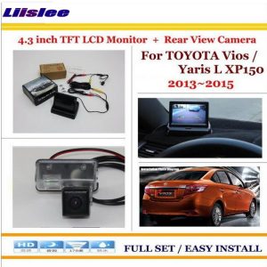 Liislee For Toyota Vios / Yaris L XP150 2013~2015 - Car Reverse Rear Camera + 4.3" TFT LCD Monitor = 2 in 1 Parking System