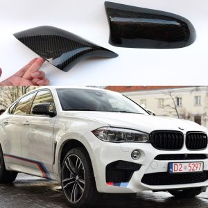 BMW X6 F16 2014-2016 Carbon Fiber Mirror Cover Trim