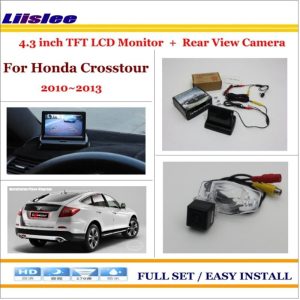 Liislee For Honda Crosstour 2010~2013 Car Parking Camera + 4.3" LCD Monitor NTSC PAL = 2 in 1 Parking Rearview System