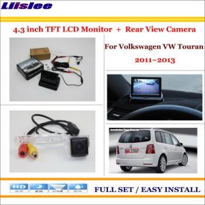Liislee For Volkswagen VW Touran 2011~2013 Car Backup Rear Camera + 4.3" LCD Screen Monitor = 2 in 1 Rearview Parking System