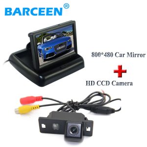 Glass lens material car parking camera 170 viewing angle with 4.3"car screen monitor use for Audi A4L 2013~2014 /TT/A5/A6/Q5
