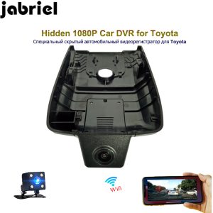 Jabriel hidden car dvr HD 1080P dash camera ios/android app wifi video recorder dual lens rearview camera for Toyota Camry 2018