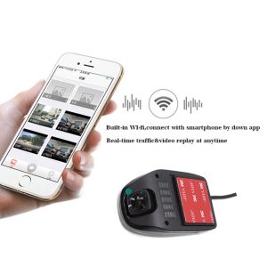 Liislee Car Driving Video Recorder Small Wireless Wifi DVR Dash Camera for Audi A1 GB 2018 2019 Night Vision APP Control Mobile