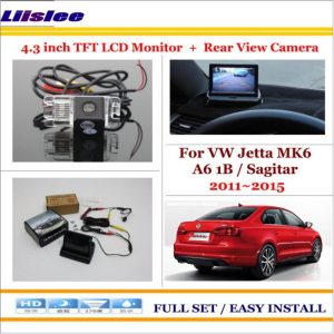 Volkswagen VW Jetta MK6 A6 1B / Sagitar 2011~2015 - 2-in-1 Parking System with Car Reverse Rear Camera and 4.3" Monitor