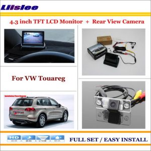 Liislee For Volkswagen VW Touareg 2002~2010 Car 4.3" CD Monitor + Car Rear Back Up Camera = 2 in 1 Park Parking System