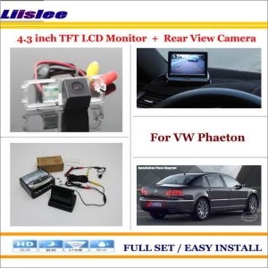 Liislee For Volkswagen VW Phaeton 2002~2009 - Car Reverse Rear Camera + 4.3" TFT LCD Monitor = 2 in 1 Parking System