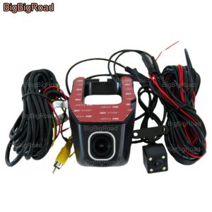 BigBigRoad For infiniti esq Car Wifi DVR Dual Lens Video Recorder hidden Installation FHD 1080P Car Dash Cam