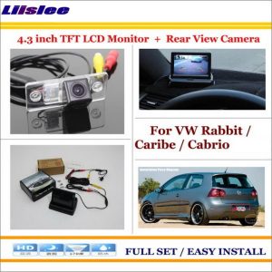 Liislee For Volkswagen VW Rabbit / Caribe / Cabrio 1991~2009 - Car Reverse Rear Camera + 4.3" Monitor = 2 in 1 Parking System