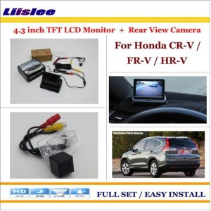 Liislee For Honda CR-V / FR-V / HR-V Auto Rear View Camera Back Up + 4.3" LCD Monitor = 2 in 1 Parking Assistance System