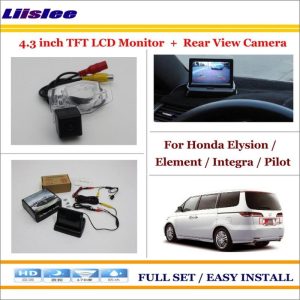 Liislee For Honda Elysion / Element / Integra / Pilot Car Rear Camera + 4.3" LCD Screen Monitor = 2 in 1 Parking System
