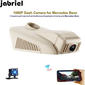 Jabriel 1080P hidden car dvr wifi dual lens car driving recorder dash cam camera for 2014-2018 Mercedes Benz C180 C200 2018 E200