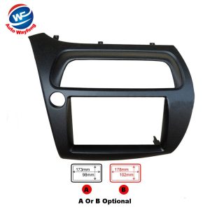 2Din Car DVD Frame Fit for Honda for Civic Left FN Model Dash Kit Audio Kits Fitting Kit Fascia Panel Double Din