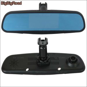 BigBigRoad Car DVR For chevrolet aveo dual lens Driving Video Recorder Rearview mirror Dash Cam with Special Bracket