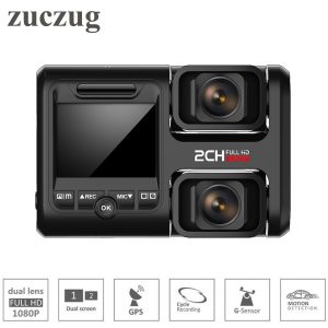 Zuczug Wifi car dvr video recorder build in GPS dual cameras full hd 1080P for seat/front dual 170 degree Novatek 96663 dash Cam