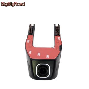 BigBigRoad Car Wifi DVR For Golf 4 5 6 Passat pickup Dual Camera Car Video Recorder Dash Cam FHD 1080P
