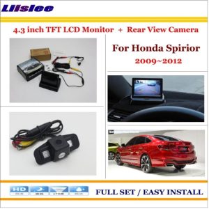 Liislee For Honda Spirior 2009~2012 Car Parking Camera + 4.3" LCD Monitor NTSC PAL = 2 in 1 Parking Rearview System