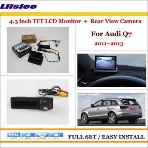Liislee For Audi Q7 2011 2012 2013 Auto Back UP Reverse Camera + 4.3" Color LCD Monitor = 2 in 1 Rearview Parking System