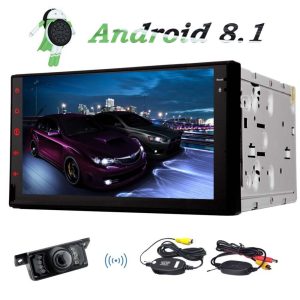 Android 8.1 Quad Core Car Stereo Double 2 Din Head Unit GPS Navigation