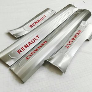 304 Abaiwai Stainless Steel built-in Interior Scuff Plate Door Sill Cover car styling Accessories for 2016 Renault kadjar 4pcs