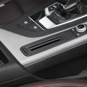Lapetus Center Control Card Container Bank Card Cover Trim Plastic For Audi A4 B9 A5 Sedan / Avant / Allroad Quattro 2016 - 2019