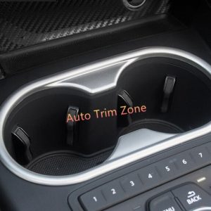 ABS Plastic Interior Front Water Cup Holder Cover Trim For Audi A4 Sedan 2016 2017 B9