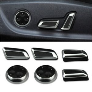 6pcs/set Car styling seat adjustment button cover decration trim For Audi Q3 Q5 A4L A5 A6L A7 C7/for Volkswagen Tiguan GTI CC