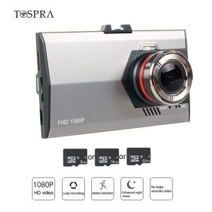 TOSPRA 1PCs Car DVR Camera Wide Angle Camera Recorder Video Dash Cam 3.0 Inch Full HD 1080P Rear Mirror View 120/170 Degree