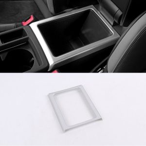 Car Styling Accessories ABS Plastic Interior Central Armrest Box Decorative Frame Cover Trim For Audi Q3 2019 2020