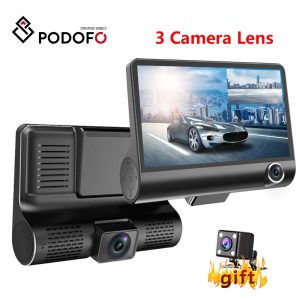 Podofo Dash Cam 4.0 inch HD Car DVR Dash Camera Dual Lens With Rear View Camera Video Auto Dvrs Dash Cam Car DVR Dvrs Camcorder