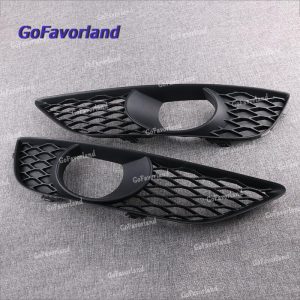 Pair Front Lower Bumper Grill Fog Light Cover Bezel 4L0807675C 4L0807676C For Audi Q7 S-Line 2010-2015