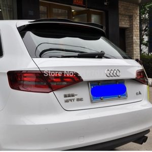 For Audi Q3 Hatchback Roof 2013 - 2019 ABS Plastic Gloss Black Color Rear Roof Spoiler Wing Trunk Lip Boot Cover Car Styling