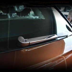 For Audi Q5 2018 Exterior Rear Window Windscreen Wiper Blade Cover Trim ABS Chrome 2pcs car-styling accessories