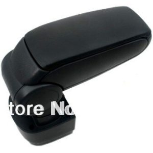 Center Console Armrest Black Leather For Mazda 2 2008-2012