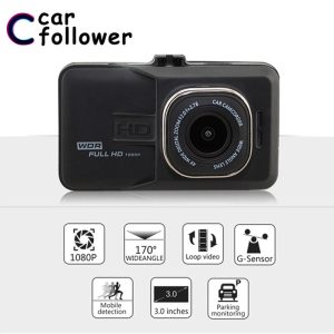 Full HD 1080P Car DVR 3.0 Inch IPS Screen Car Camera Dual Lens Dash Cam Video Recorder Night Vision G-sensor Registrator
