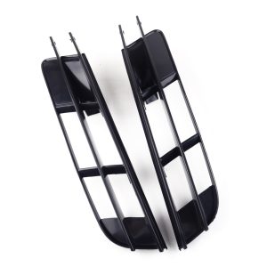 DWCX 1Pair Plastic Car Front Lower Bumper Cover Fog Light Grille Black 4L0807681/4L0807682 Fit for Audi Q7 2007 2008 2009