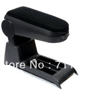 Center Console Armrest Velour Black For Volkswagen For VW Polo 9N 9N3