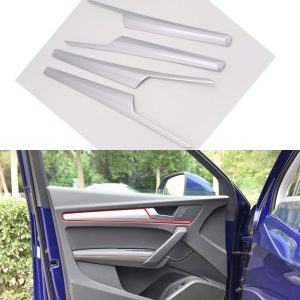 For Audi Q5 2018 ABS Plastic Interior Car Door Armrest Decoration Strips Cover Trim 4pcs Car Styling
