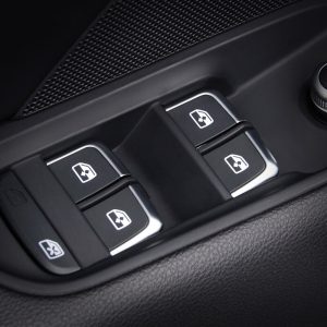 7pcs Chrome Window Glass Lifter Buttons Cover Trim Fit for Audi A3 8V A4L A6L Q3 Q5 2014-16 Interior Armrest Decoration Sticker