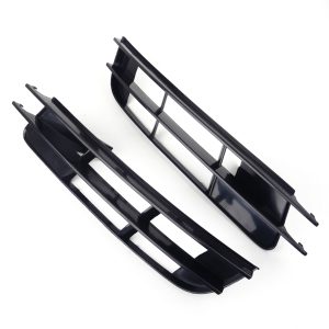 DWCX 1Pair Plastic Front Lower Bumper Cover Fog Light Grille Fit for Audi Q7 2007 2008 2009 4L0807681 4L0807682