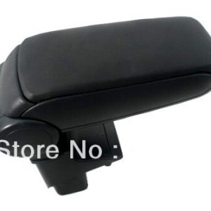 Center Console Armrest Black Leather For Honda Jazz First Generation 2001-2008