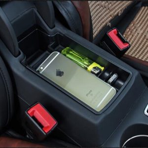 Lapetus For Audi Q3 2013 2014 2015 2016 2017 Plastic Armrest Storage Pallet Container Box Cover Trim 1 Piece