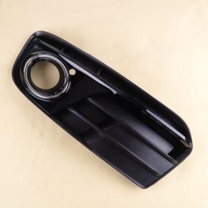 DWCX Plastic Car Front Left Bumper Lower Grille Fog Light Cover with Chrome Ring Trim fit for Audi Q5 2013 2014