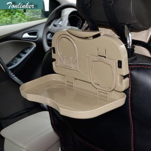 Tonlinker 1 PCS DIY Car styling New Engineering Plastics Folding Tray Back Plate Products Cover Case For AUDI A6L