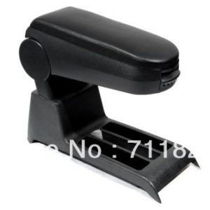 Center Console Armrest Leather Black For Volkswagen For VW Polo 9N Polo 9N3